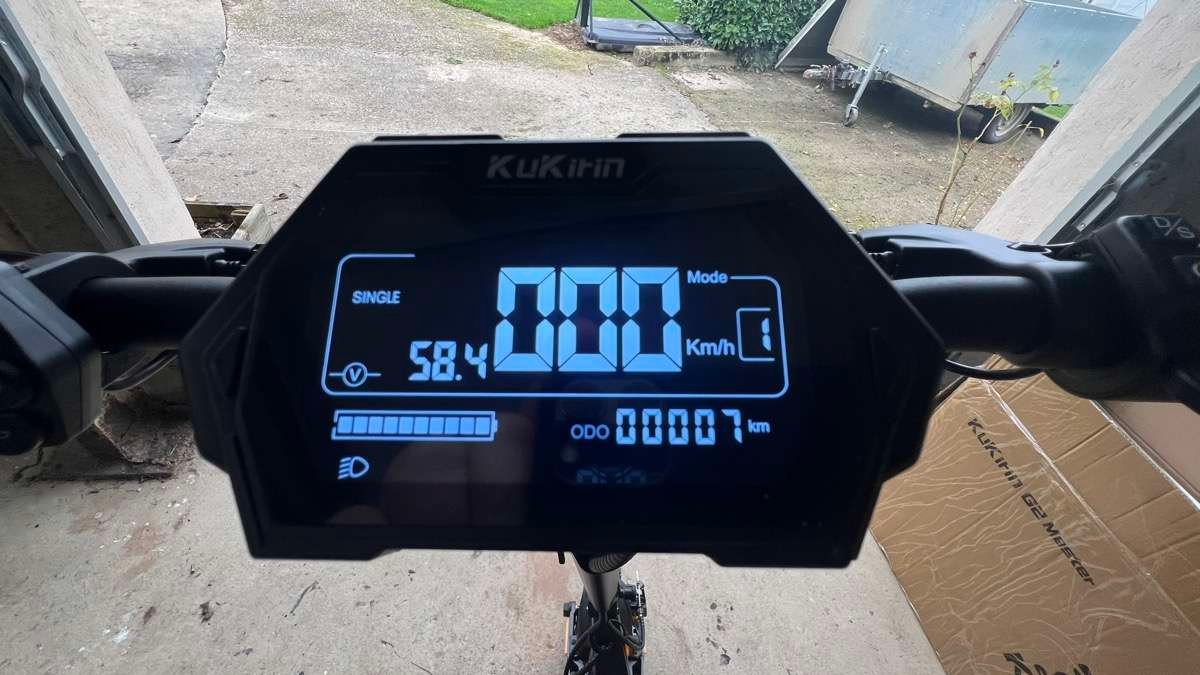 Écran LCD Compatible Kukirin G2 Pro / G2 Max – Connecteur 5 Fils – Moniteur De Vitesse Et Batterie – Version D